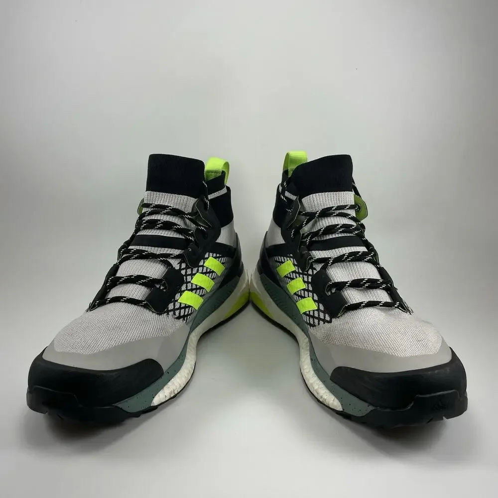 Adidas Terrex Free Hiker Hiking Boots Mens Size 11 Signal Green Primeknit